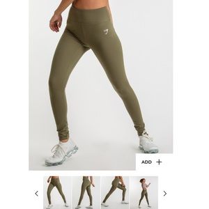 gymshark khaki dreamy leggings